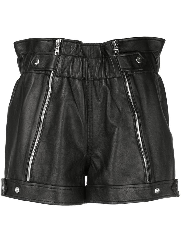 Rta Zipped Louie Shorts - Black