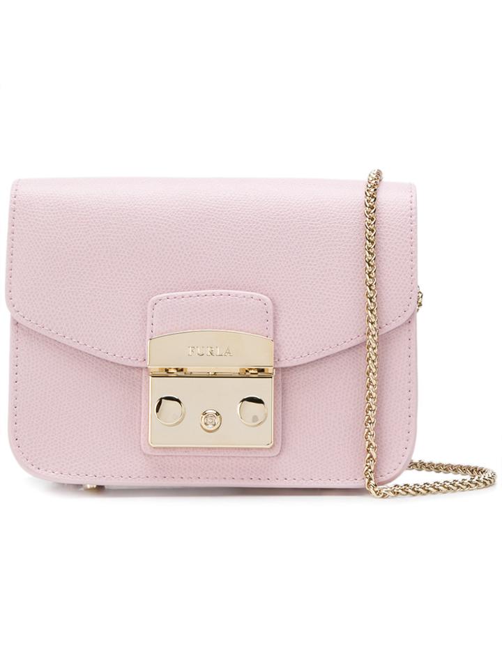 Furla Min Metropolis Cross Body Bag - Pink & Purple
