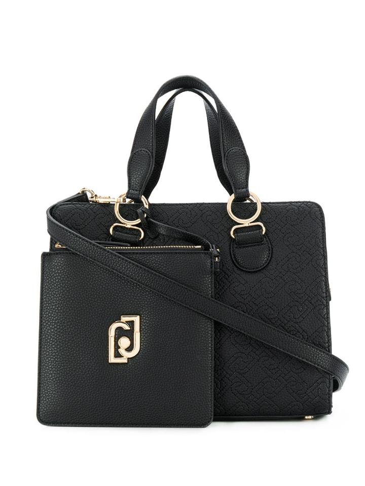 Liu Jo Logo Embossed Tote - Black