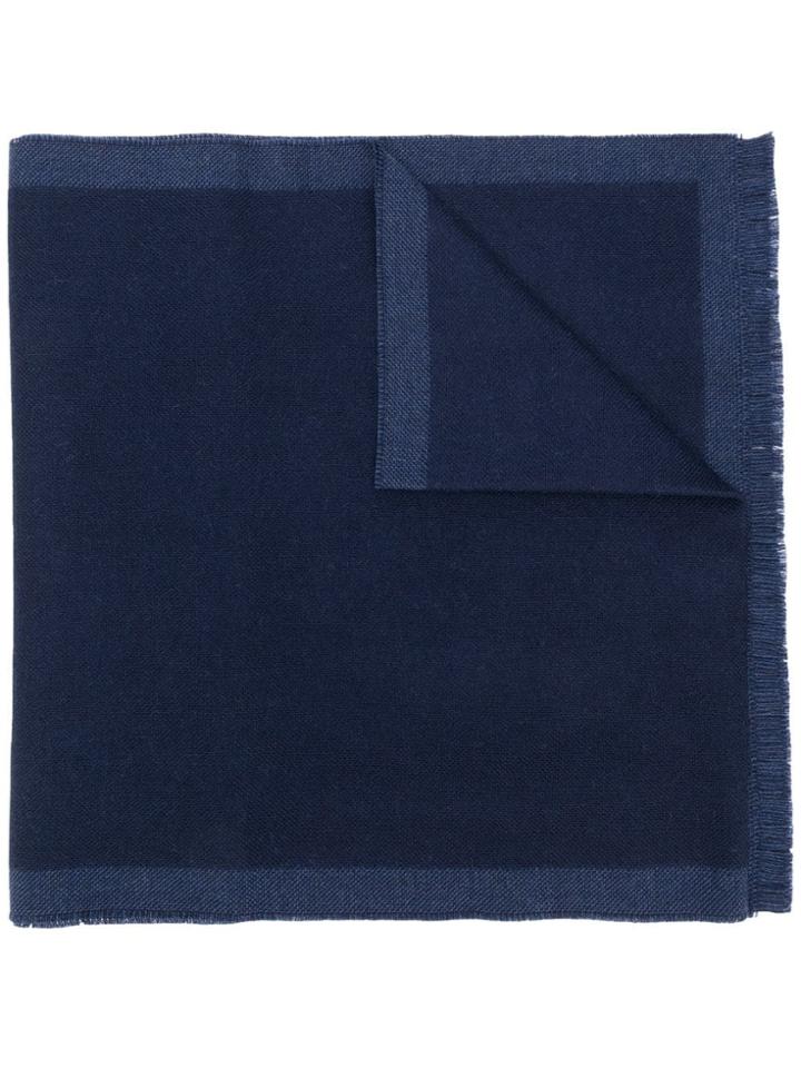 Fay Two-tone Long Scarf - Blue