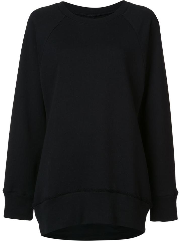 Song For The Mute Round Neck Sweatshirt, Women's, Size: 34, Black, Cotton