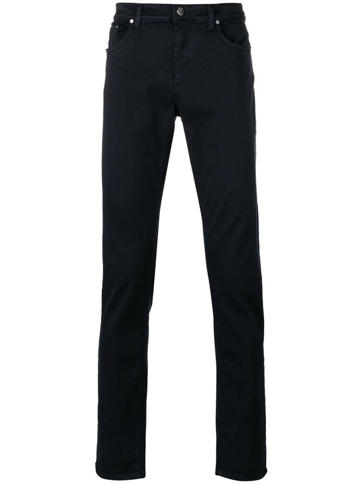 Versace Collection Slim Fit Jeans, Men's, Size: 34, Blue, Cotton/spandex/elastane