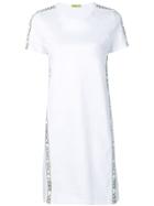 Versace Jeans Logo Panel Mini Dress - White