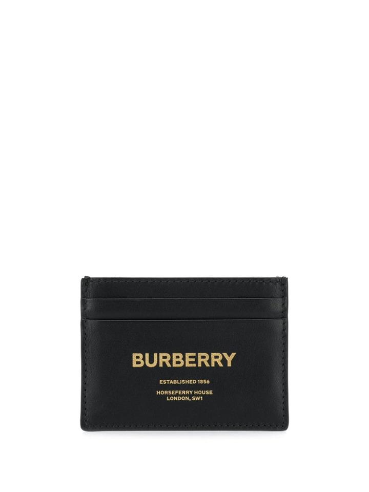 Burberry Logo Print Card Holder - Black