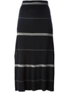 Krizia Vintage Long Skirt, Women's, Size: 46, Blue