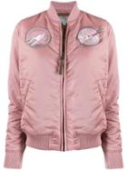 Alpha Industries Nasa Logo Bomber Jacket - Pink