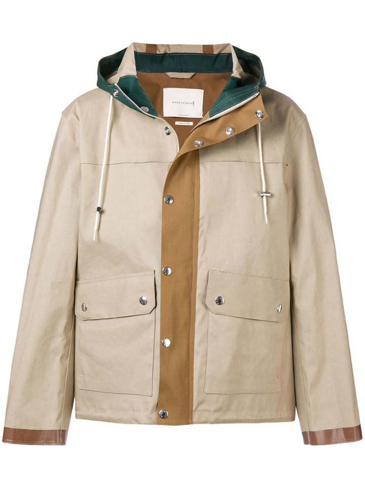 Mackintosh Buttoned Short Raincoat - Nude & Neutrals