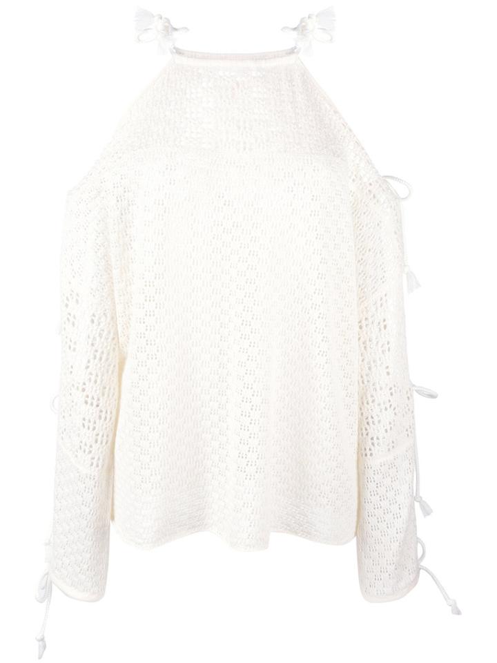 See By Chloé Crochet Knit Jumper, Women's, Size: Xs, Nude/neutrals, Cotton/polyester