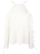 See By Chloé Crochet Knit Jumper, Women's, Size: Xs, Nude/neutrals, Cotton/polyester
