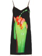 Adam Selman Graphic Slip Dress - Unavailable