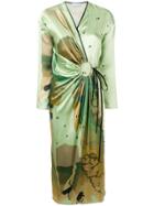 Act N&deg;1 Midi Wrap Dress - Green