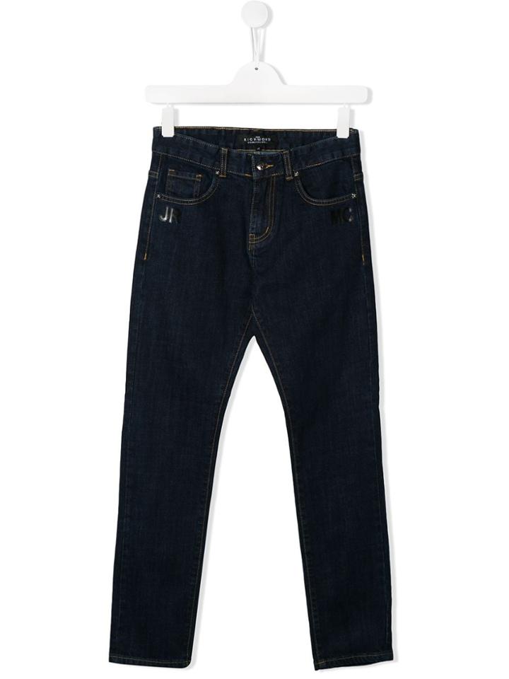 John Richmond Junior Slim Fit Trousers - Blue