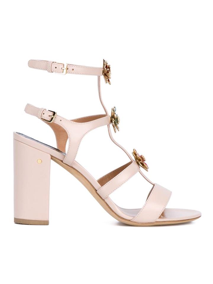 Laurence Dacade Leonie Floral Embellished Leather Sandals