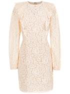 Nk Ruffled Lace Dress - Nude & Neutrals