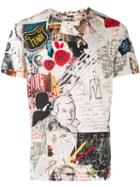 Fendi Karl Kollage Printed T-shirt - Neutrals