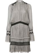 Vionnet - Pleated Short Dress - Women - Silk - 40, Grey, Silk