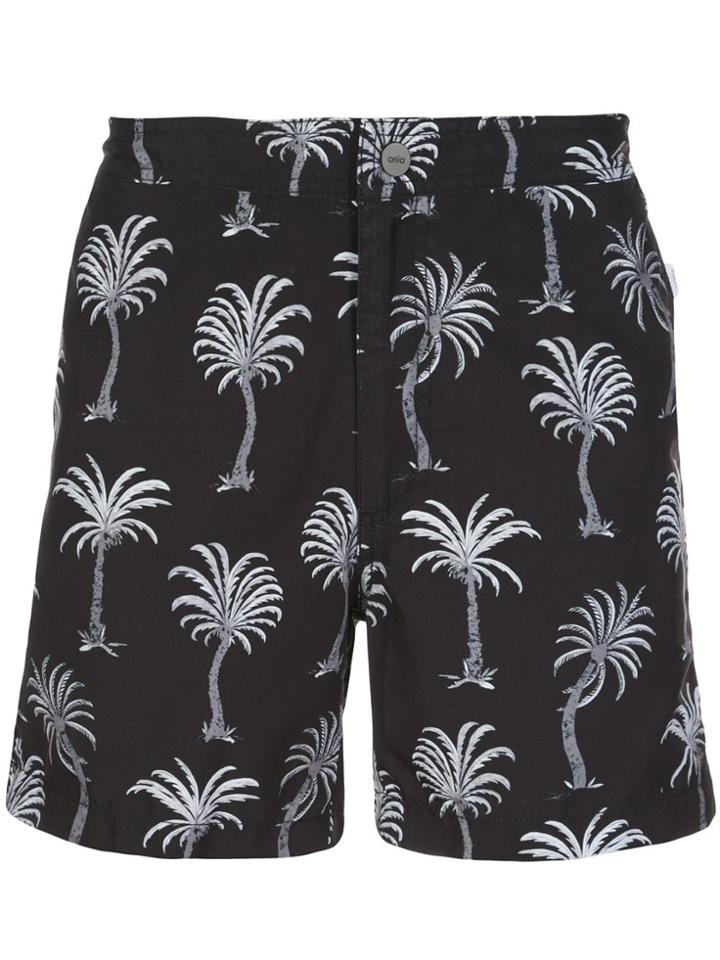 Onia African Palm Swim Shorts - Black