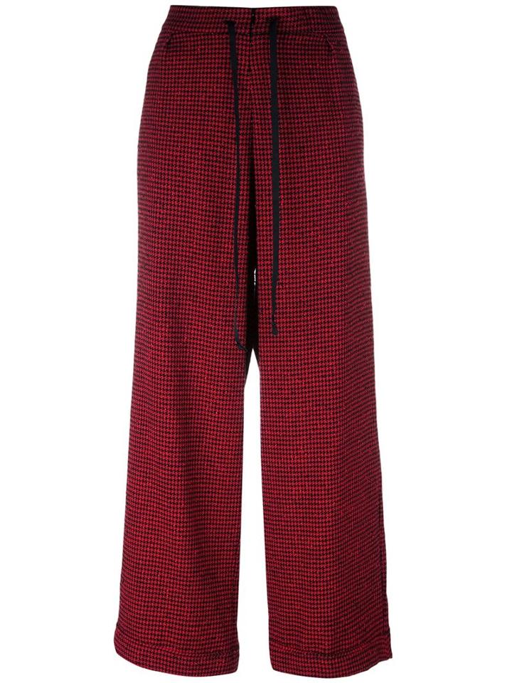 Ultràchic Wide Leg Trousers, Women's, Size: 38, Red, Polyester/spandex/elastane/wool