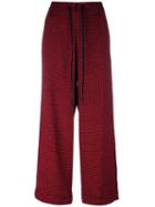 Ultràchic Wide Leg Trousers, Women's, Size: 38, Red, Polyester/spandex/elastane/wool