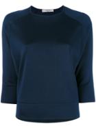 Lanvin - Subtle Sheen Top - Women - Viscose - L, Women's, Blue, Viscose