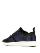 Mara Mac Leather Panelled Sneakers - Blue