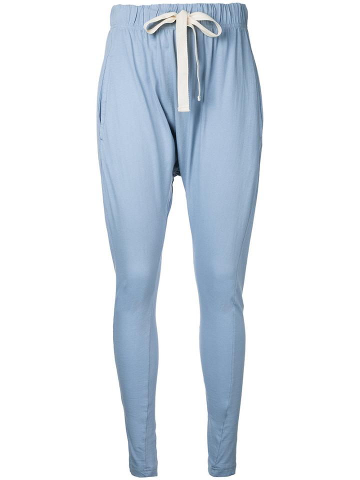 Bassike - Slouchy Trousers - Women - Cotton - M, Blue, Cotton