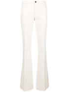 Pt01 Corduroy Flared Trousers - White