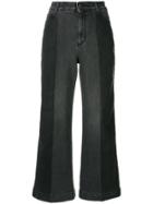 Stella Mccartney Cropped Flared Jeans - Black
