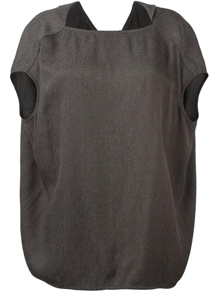 Rick Owens 'dagger Floating' Top, Women's, Size: 42, Grey, Silk/viscose