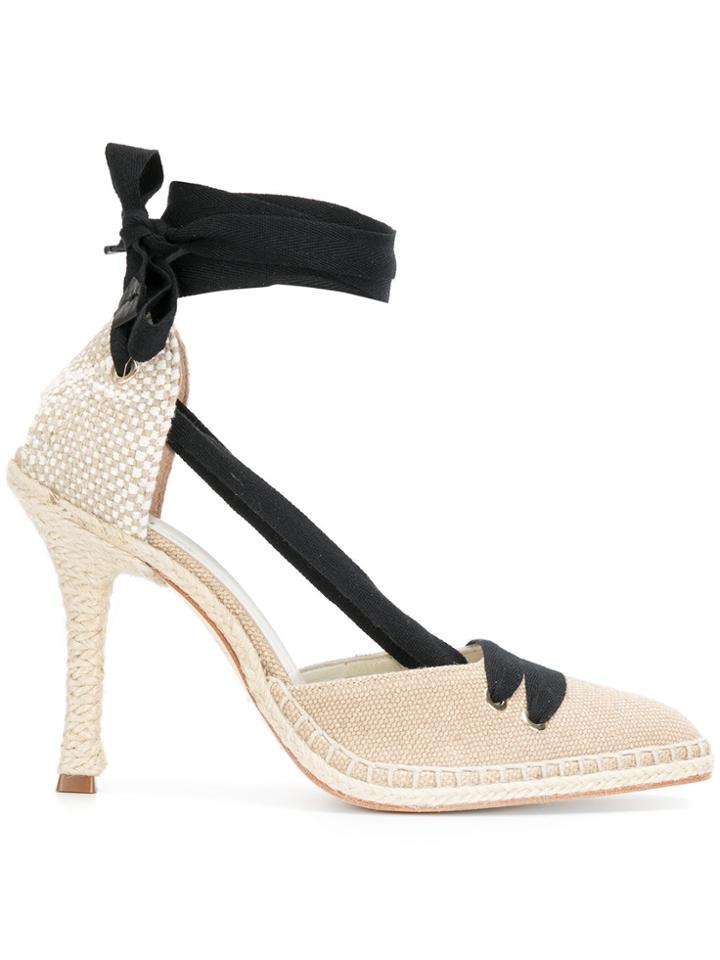 Castañer High-heel Espadrille Pumps - Nude & Neutrals