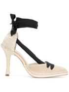 Castañer High-heel Espadrille Pumps - Nude & Neutrals