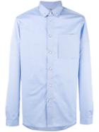 Oamc Chest Pocket Button-down Shirt, Men's, Size: Medium, Blue, Cotton