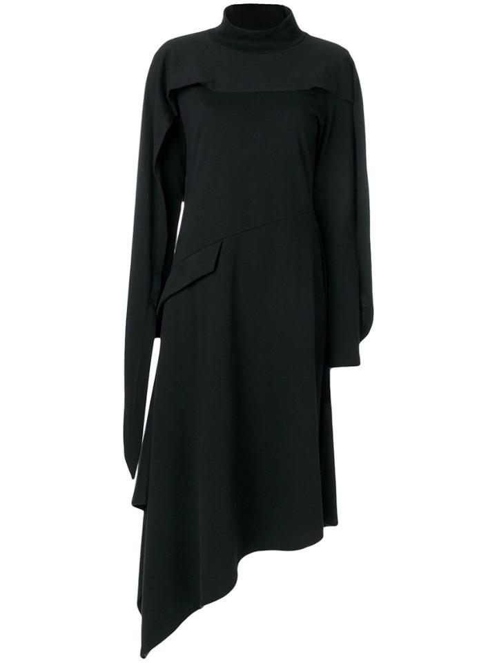 Jw Anderson Asymmetric Turtleneck Dress - Black