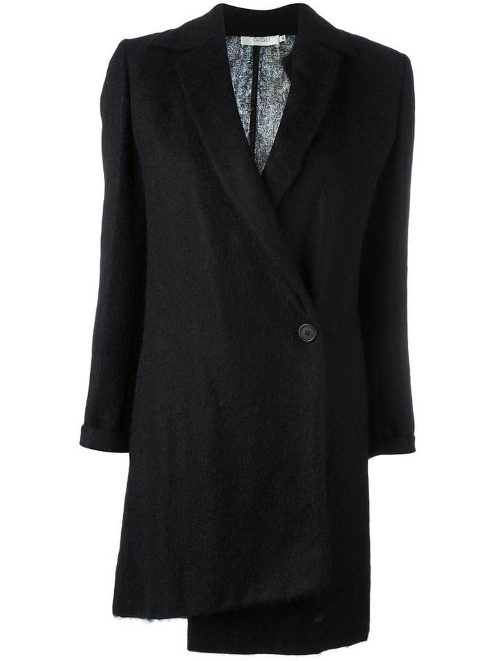Romeo Gigli Pre-owned Asymmetric Style Coat - Black