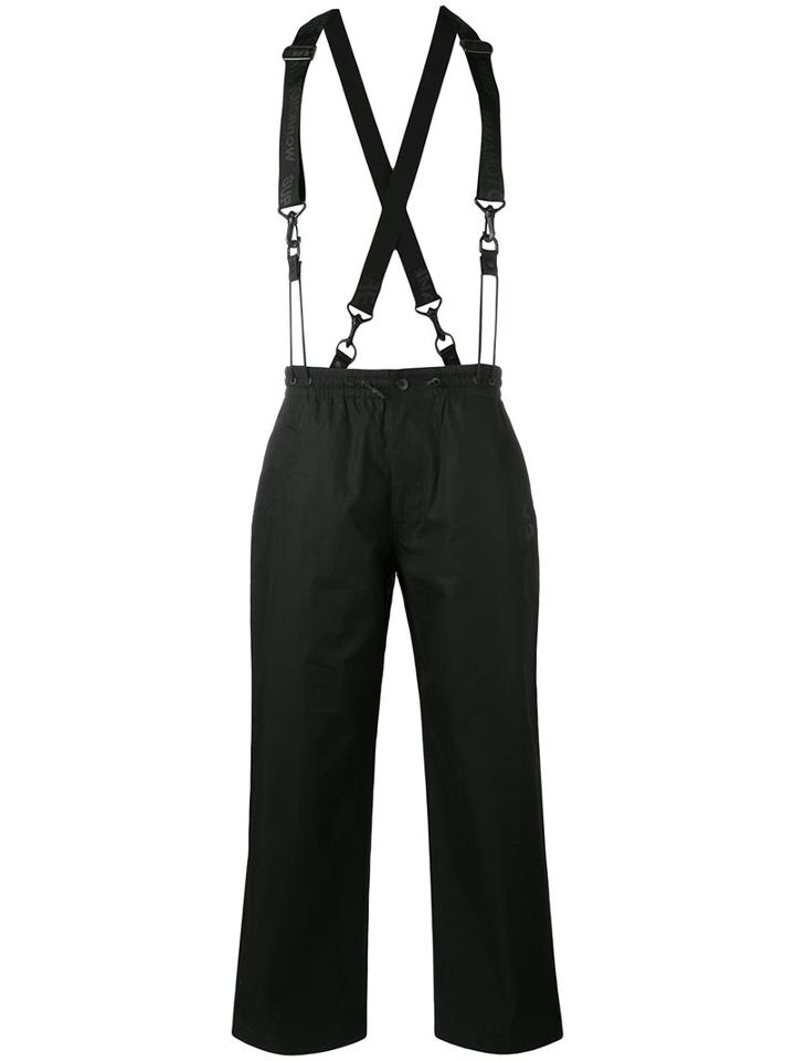 Y-3 - Trousers With Braces - Men - Cotton - S, Black, Cotton
