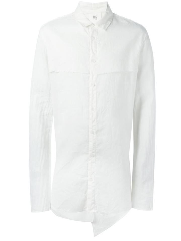 Lost & Found Rooms Layered Shirt, Men's, Size: Medium, White, Cotton/linen/flax