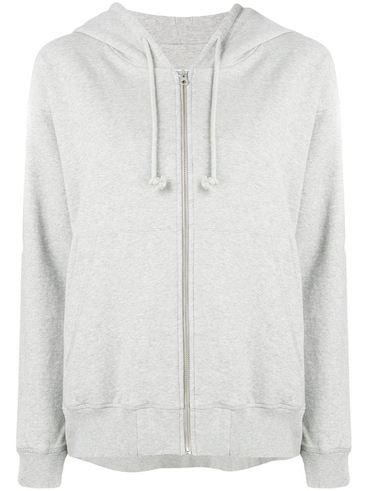 Mm6 Maison Margiela - Zipped Hoodie - Women - Cotton - Xs, Grey, Cotton