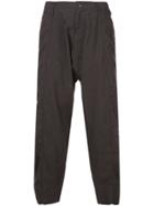 Ziggy Chen Drop Crotch Flared Pants - Black