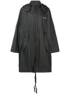 Ambush Zipped Hooded Coat - Black