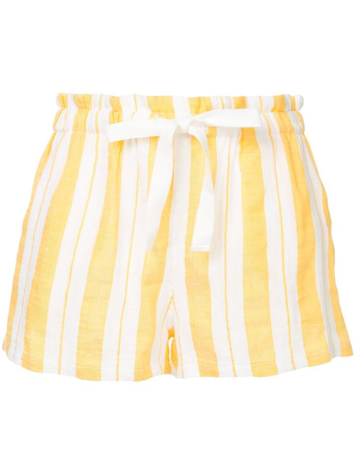 Lemlem Vertical Stripes Shorts - Yellow
