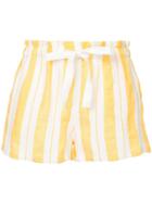Lemlem Vertical Stripes Shorts - Yellow
