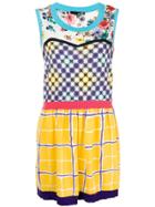 Moschino Vintage Geometric Print Short Dress - Pink & Purple