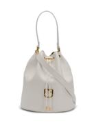 Furla Drawstring Bucket Bag - White