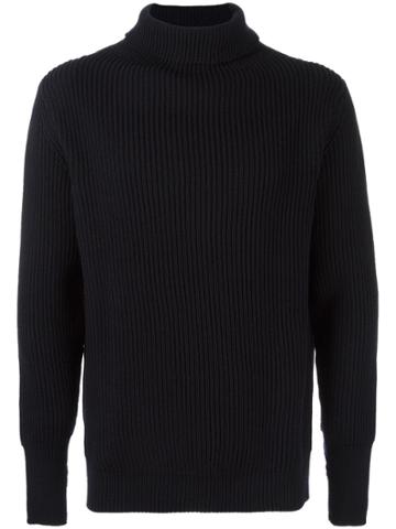 Andersen-andersen Ribbed Knit Turtleneck Jumper - Blue