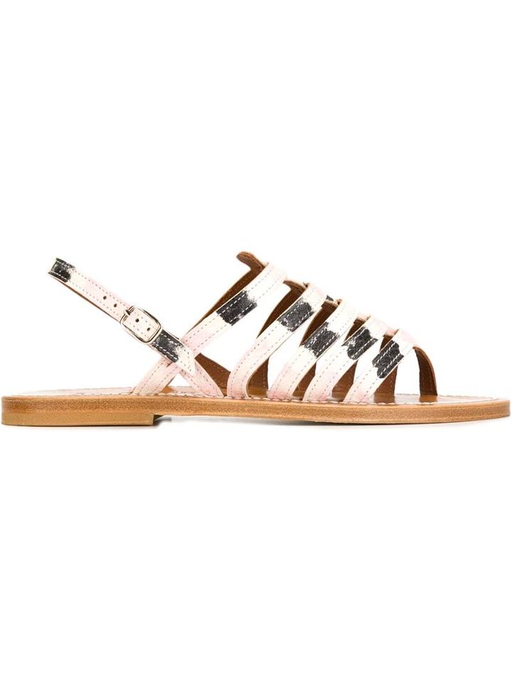 K. Jacques Homere Sandals, Women's, Size: 39, Pink/purple, Leather