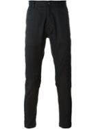 Isabel Benenato Skinny Trousers, Men's, Size: Large, Black, Cotton/linen/flax/spandex/elastane