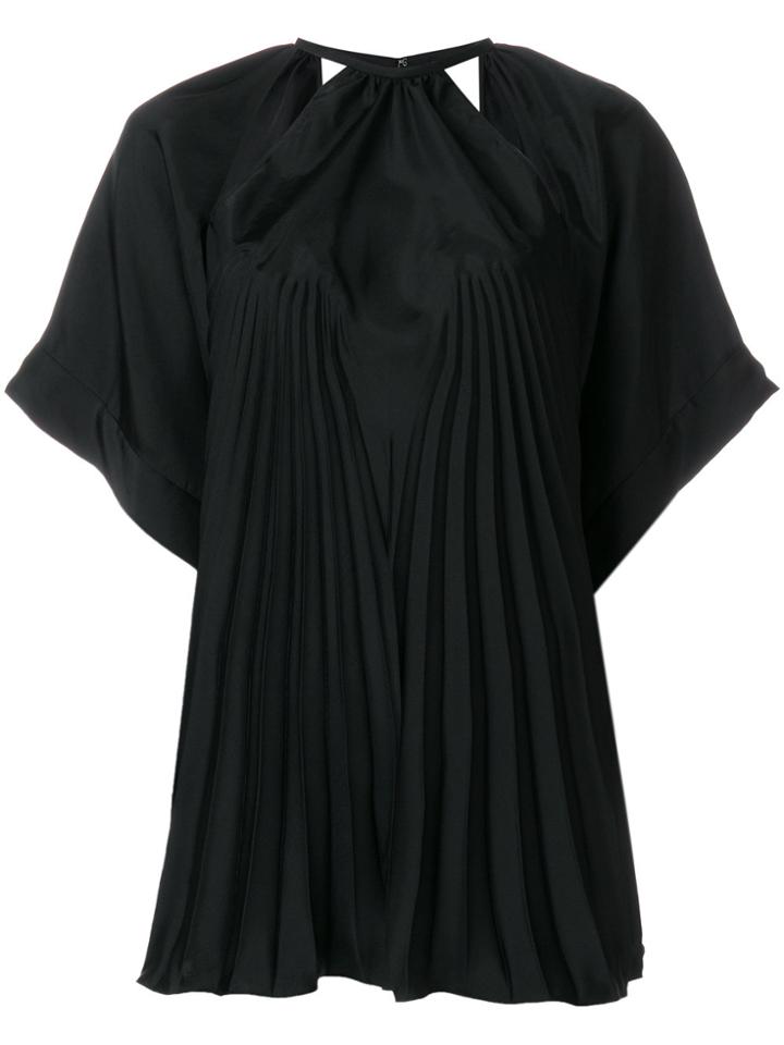 Maison Margiela Cut-detail Flared Top - Black
