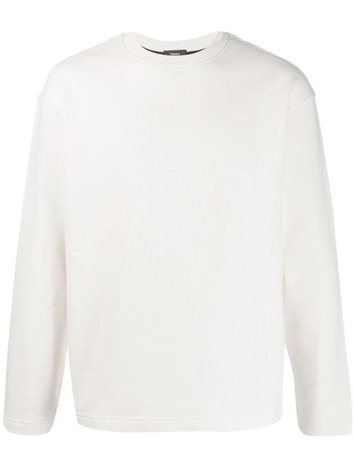 Theory Long Sleeve Sweatshirt - White