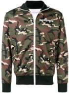 Palm Angels Camouflage Bomber Jacket - Green