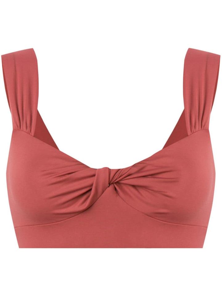 Marysia Twist Bikini Top - Pink